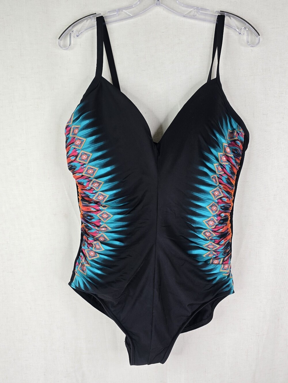 Miraclesuit Womens 16 Cashbah Temptation Black One Piece Swimsuit